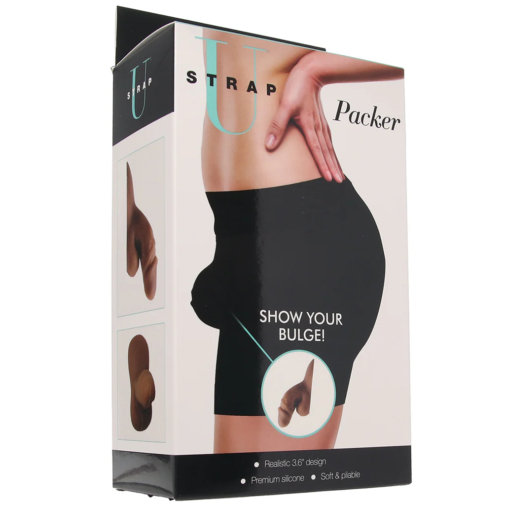 Strap U 3.6 Inch Silicone Packer in Tan - Image 6