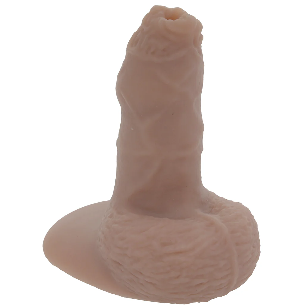 Strap U 5.1 Inch Uncut Silicone Packer in Tan - Image 2