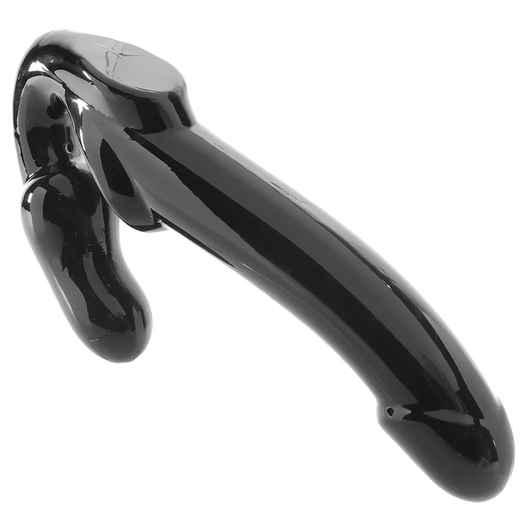Strap U Revolver Strapless Strap-On Dildo in Black - Image 2