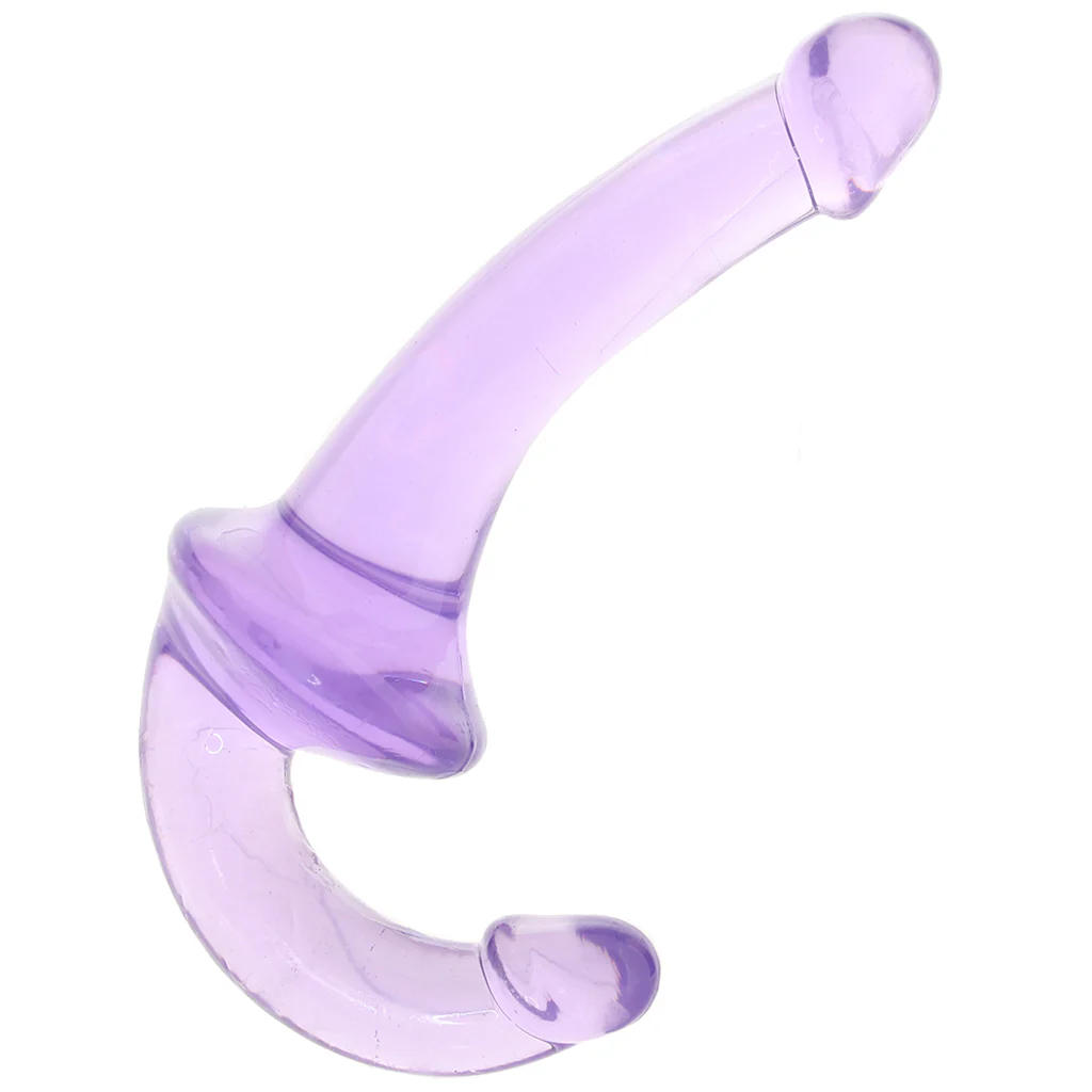 Strapless Strap-On Wearable Jelly Dildo in Purple - Image 2