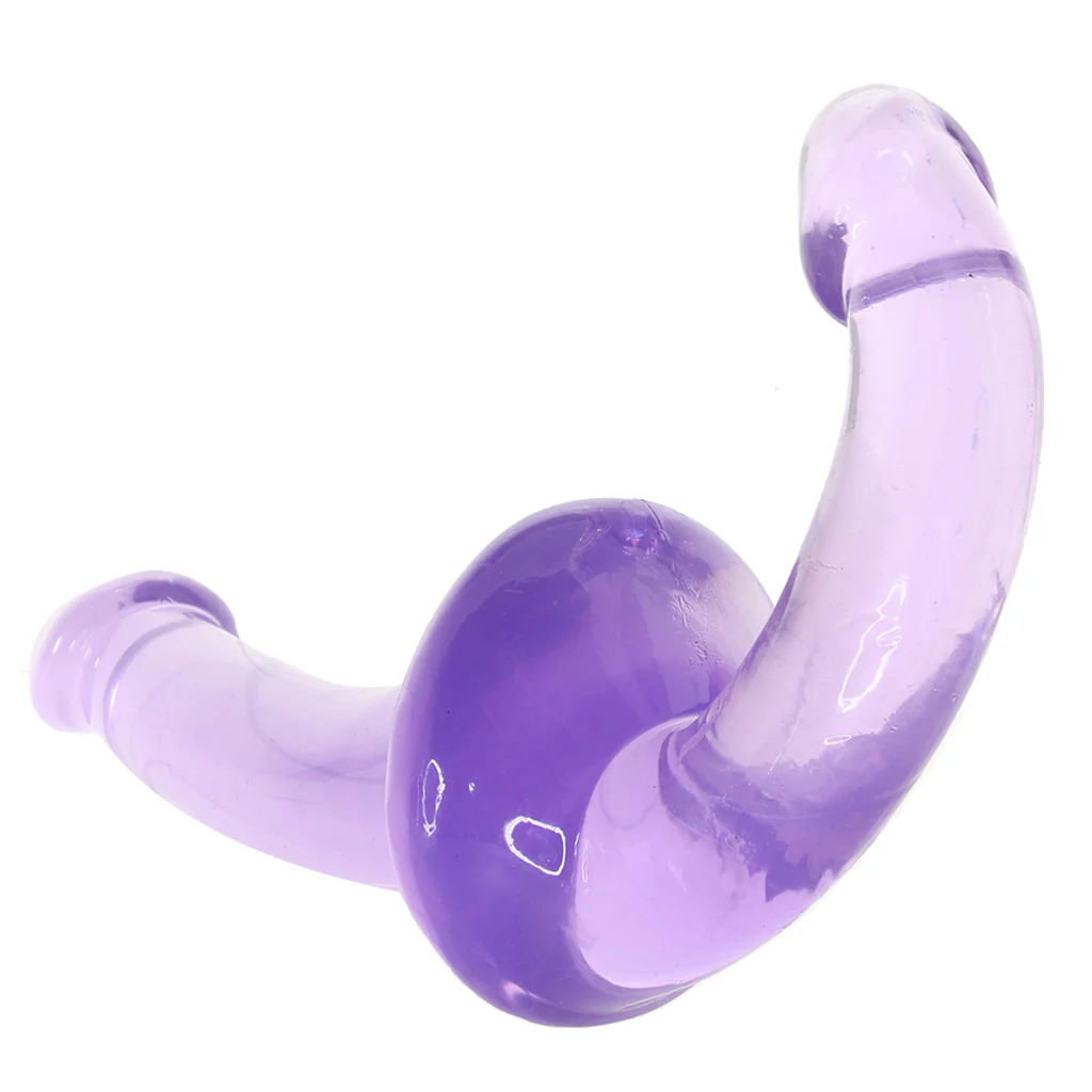 Strapless Strap-On Wearable Jelly Dildo in Purple - Image 5