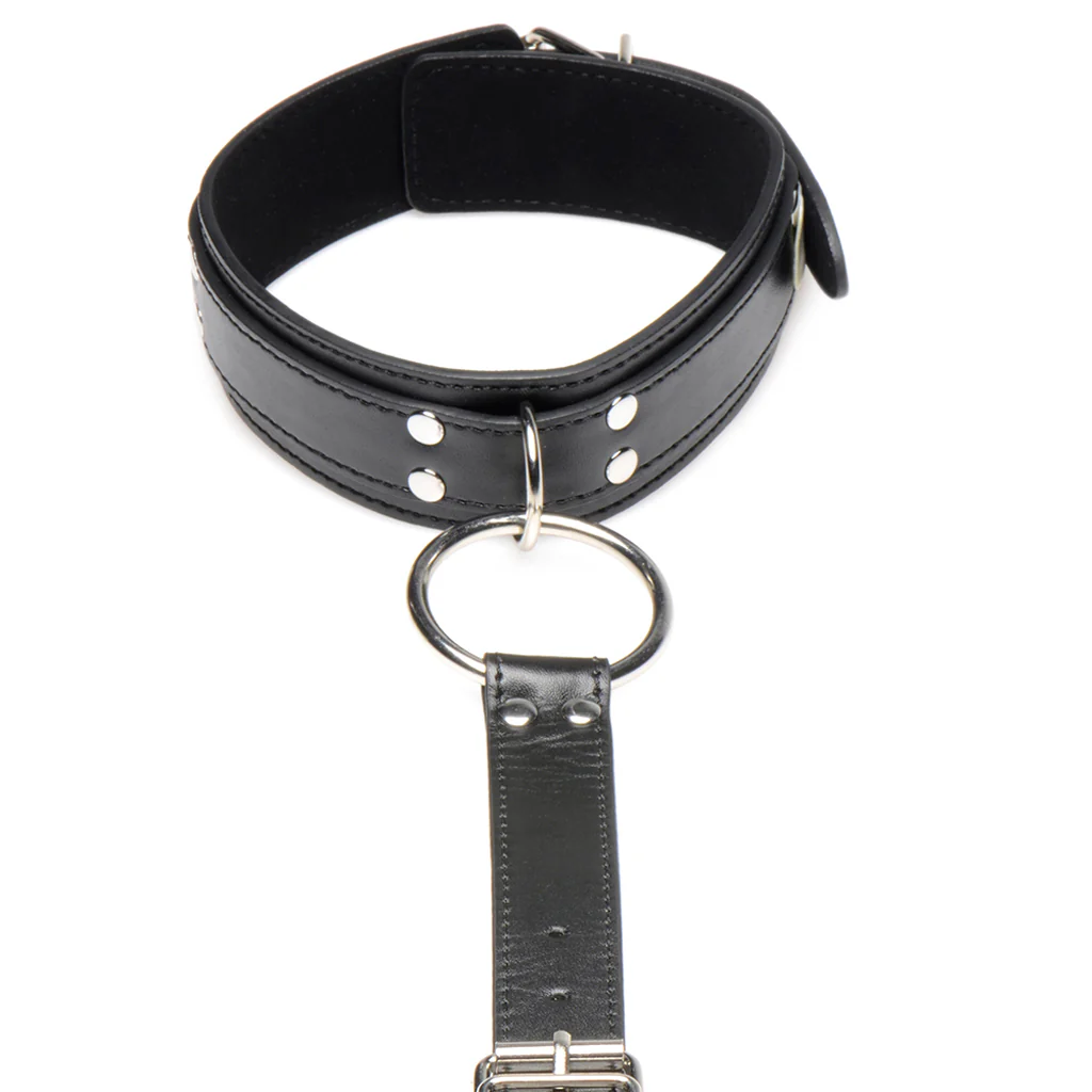 Strict Neck to Wrist Vegan Leather Restraints - Image 5