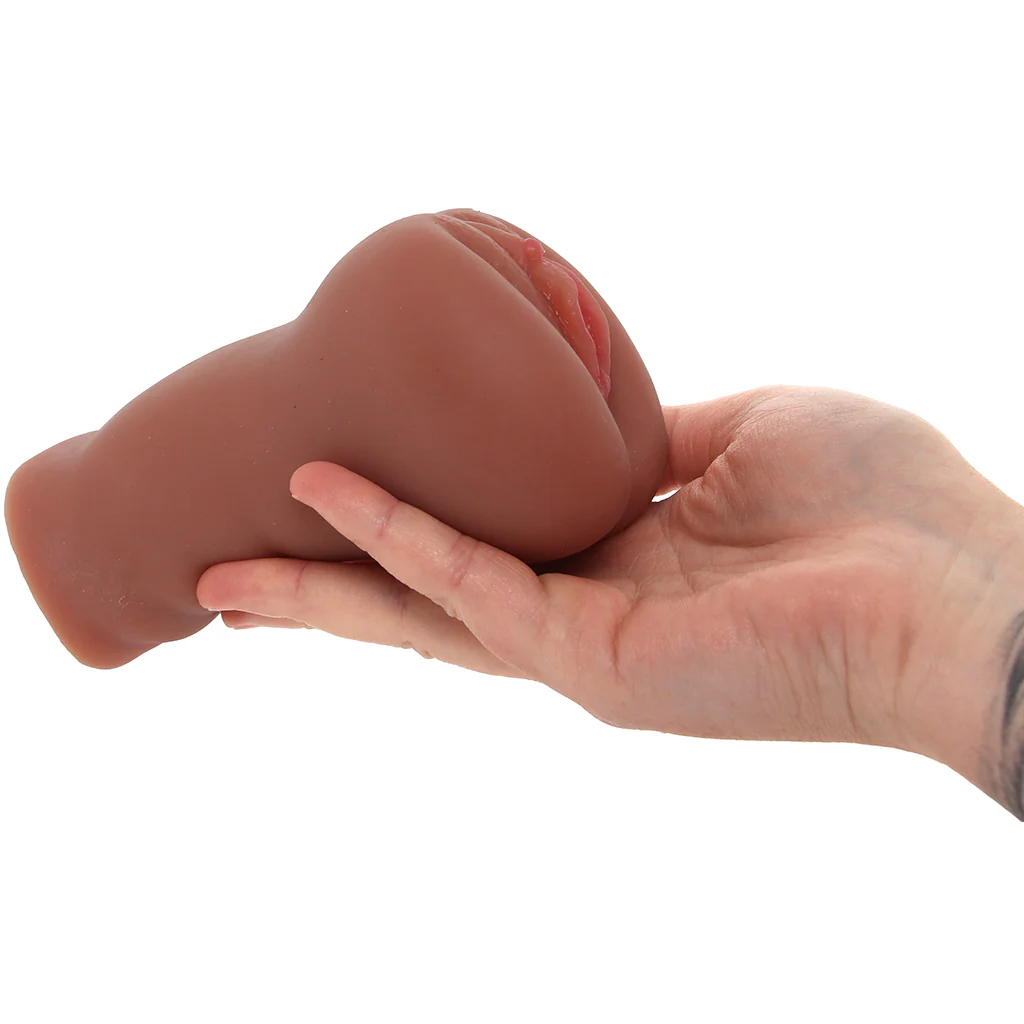 Stroke It Juicy Pussy Stroker in Brown - Image 4