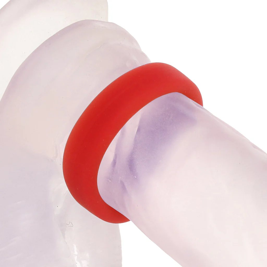 Soft Silicone C-Ring in Red - Image 2