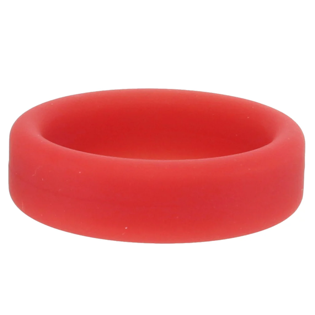 Soft Silicone C-Ring in Red - Image 3