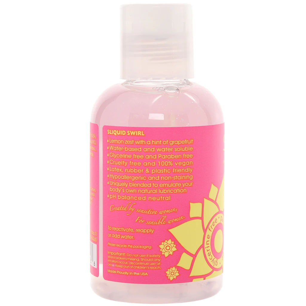 Swirl Flavored Lube 4.2oz/125ml in Pink Lemonade - Image 3
