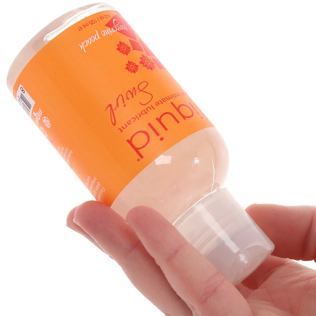 Swirl Flavored Lube 4.2oz/125ml in Tangerine Peach - Image 4