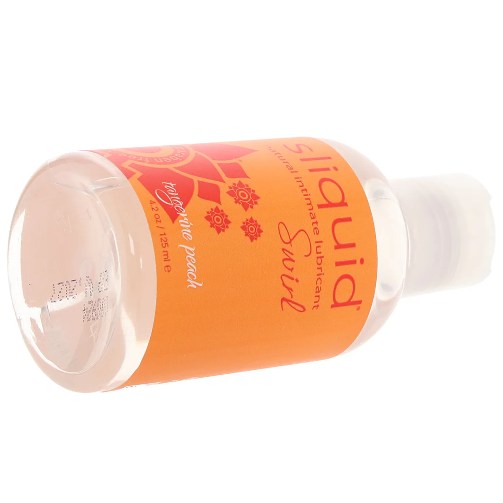 Swirl Flavored Lube 4.2oz/125ml in Tangerine Peach - Image 8