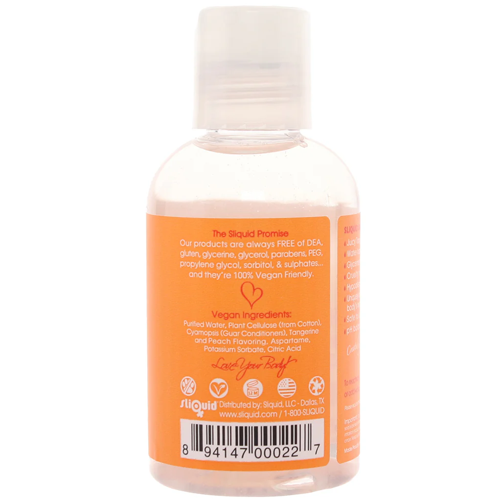 Swirl Flavored Lube 4.2oz/125ml in Tangerine Peach - Image 9