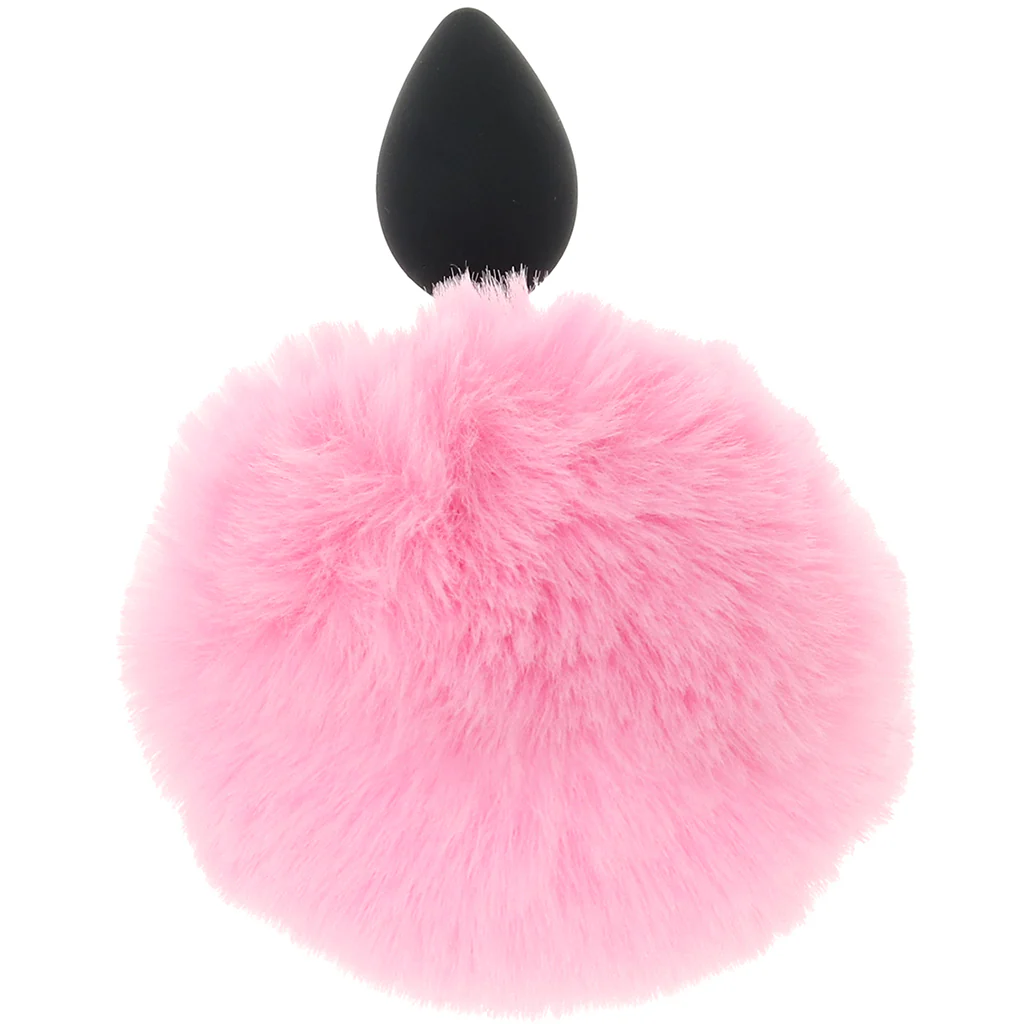 Tailz Fluffy Bunny Tail Silicone Plug in Pink - Image 3