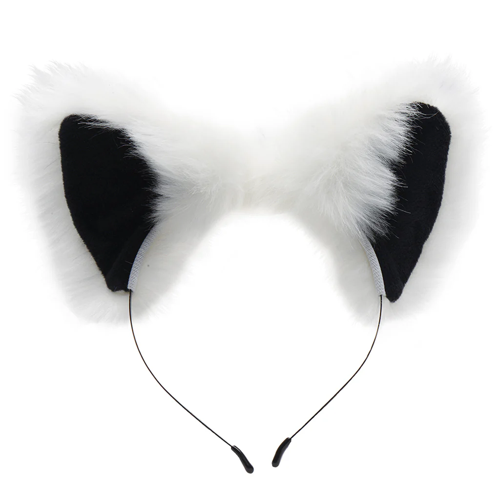 Tailz White Fox Tail Anal Plug & Ears Set - Image 2
