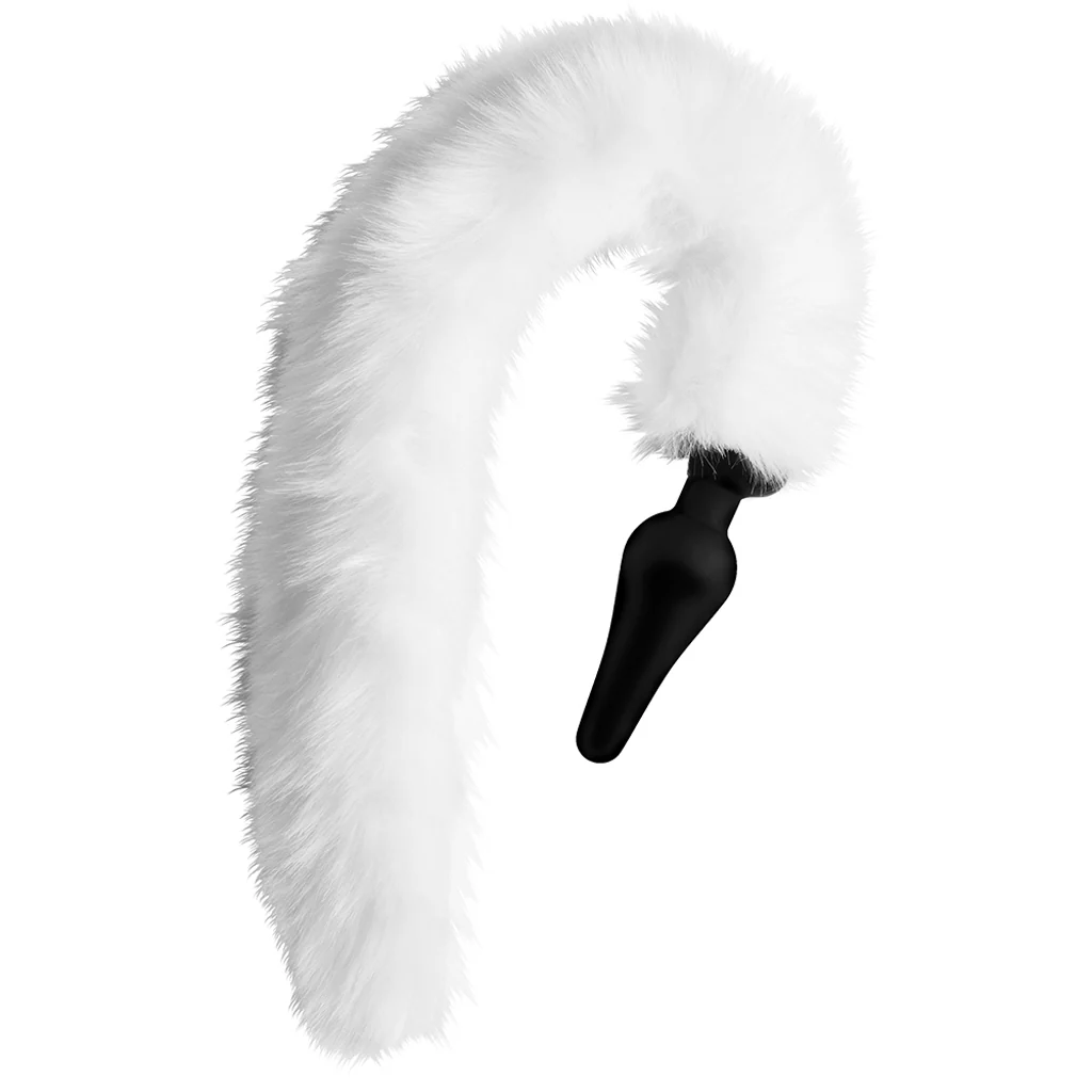 Tailz White Fox Tail Anal Plug & Ears Set - Image 3