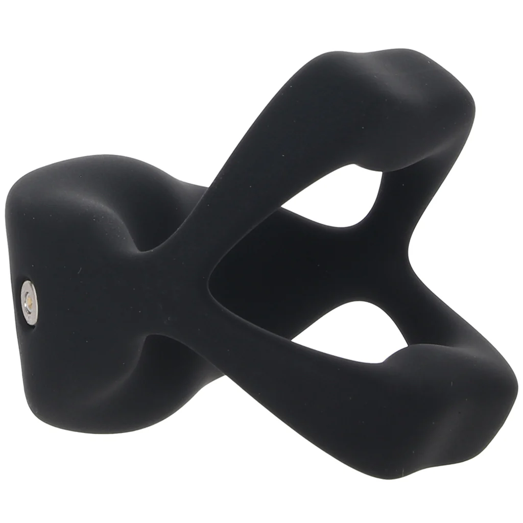 Techno Strobe Vibrating Cock Ring in Black - Image 3