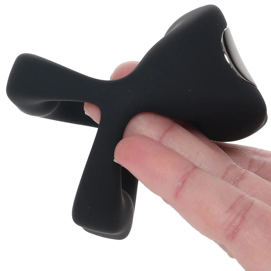 Techno Strobe Vibrating Cock Ring in Black - Image 4