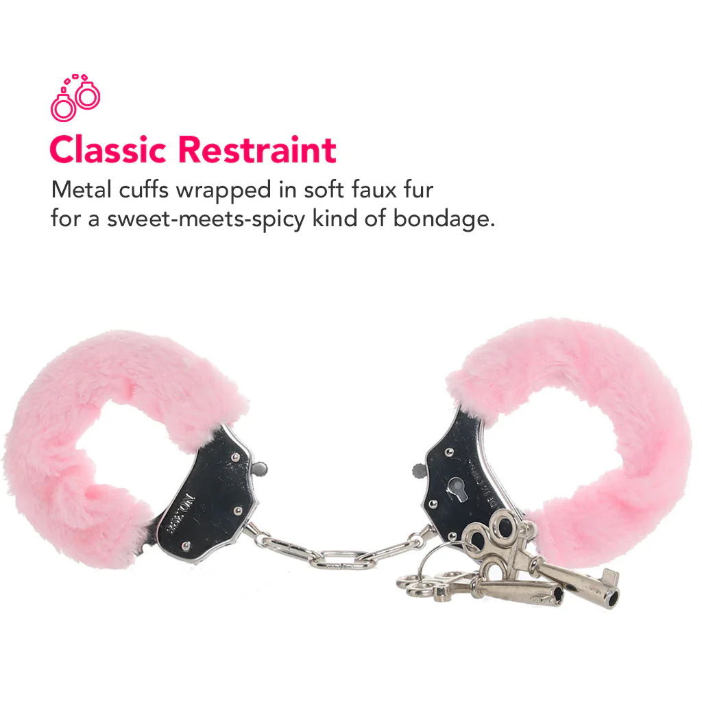 Tempasia Beginner Fuzzy Cuffs in Pink - Image 2