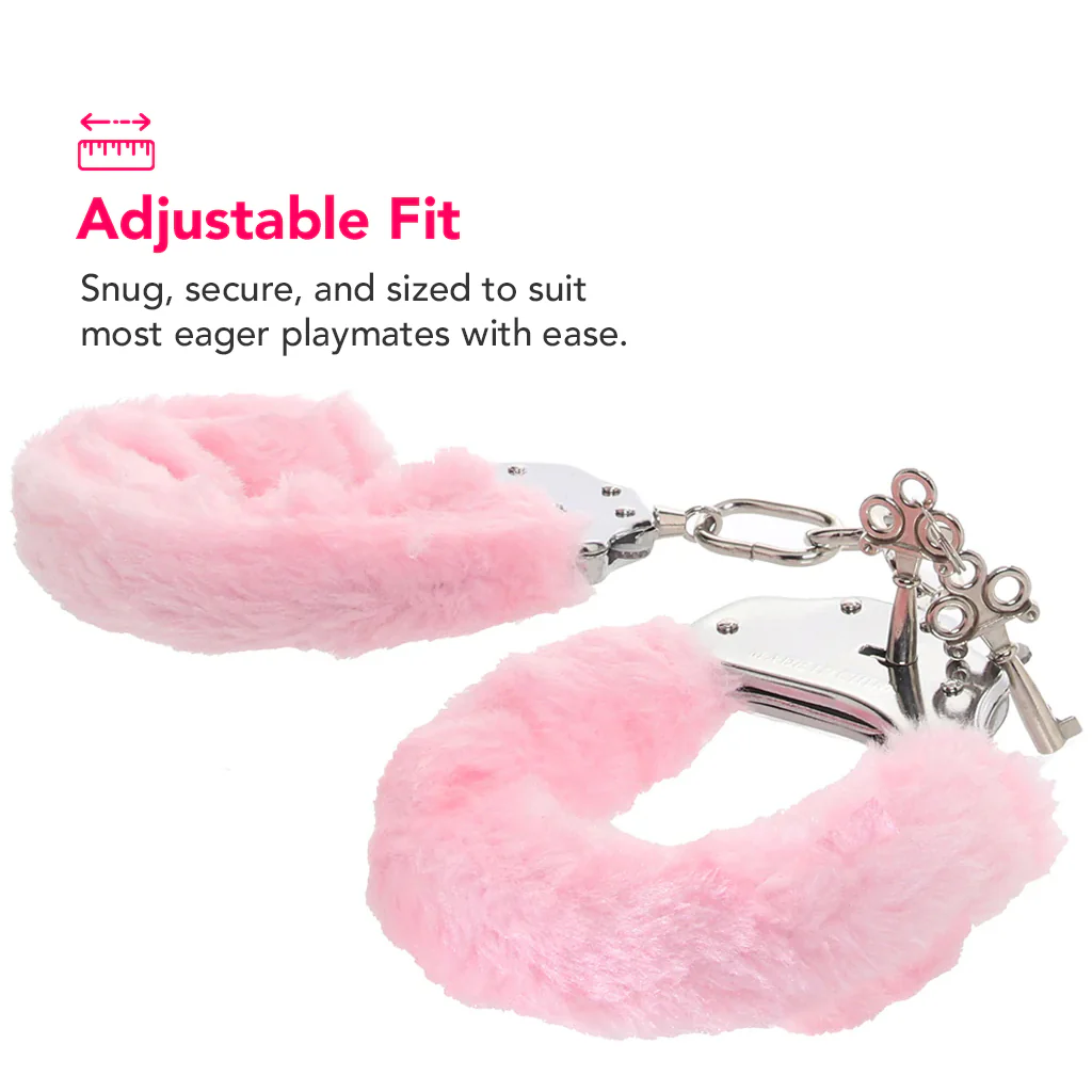 Tempasia Beginner Fuzzy Cuffs in Pink - Image 3