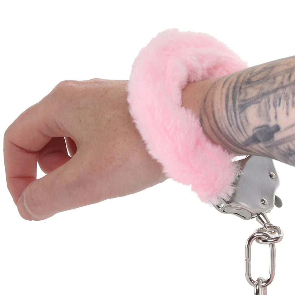 Tempasia Beginner Fuzzy Cuffs in Pink - Image 4