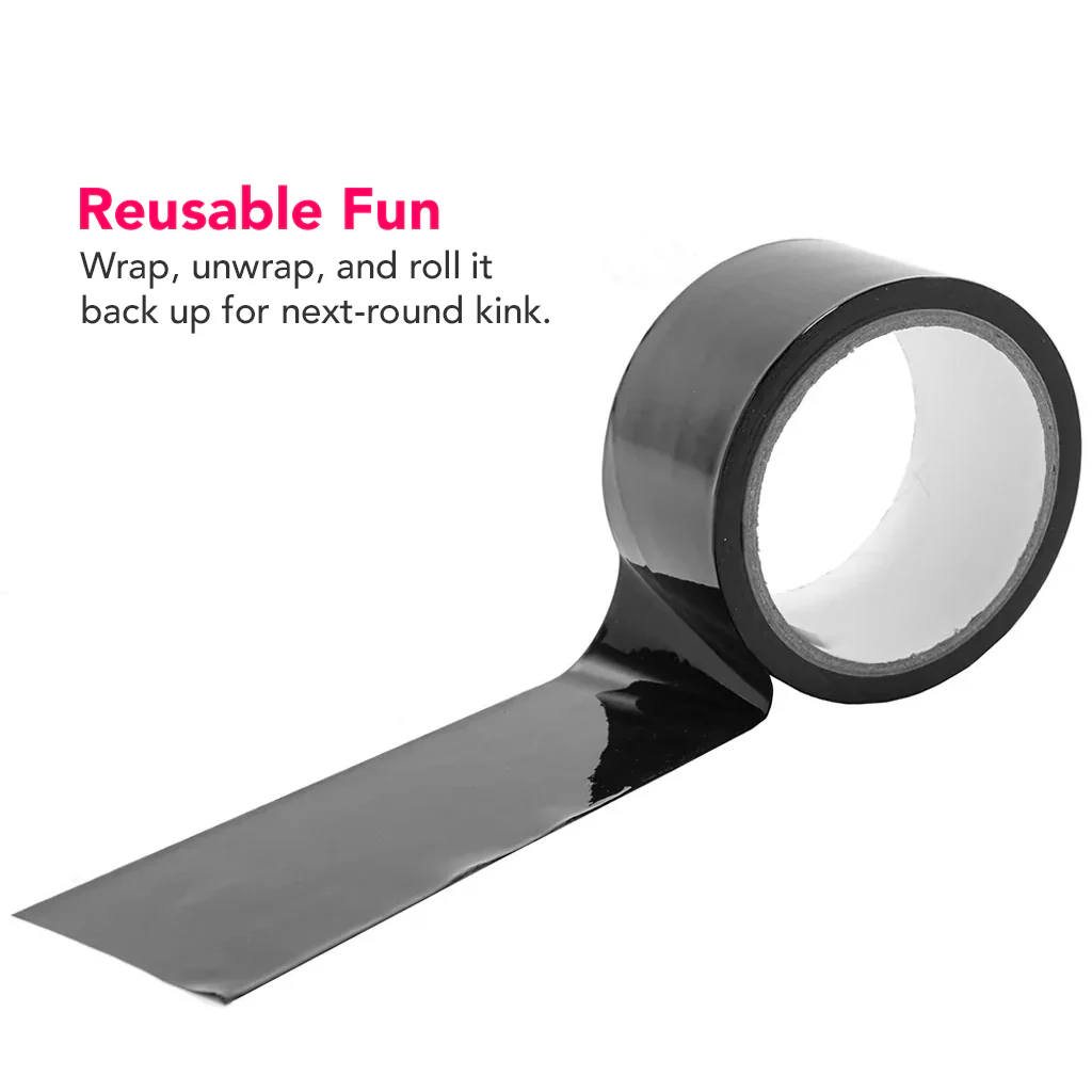 Temptasia 60 Foot Bondage Tape in Black - Image 3
