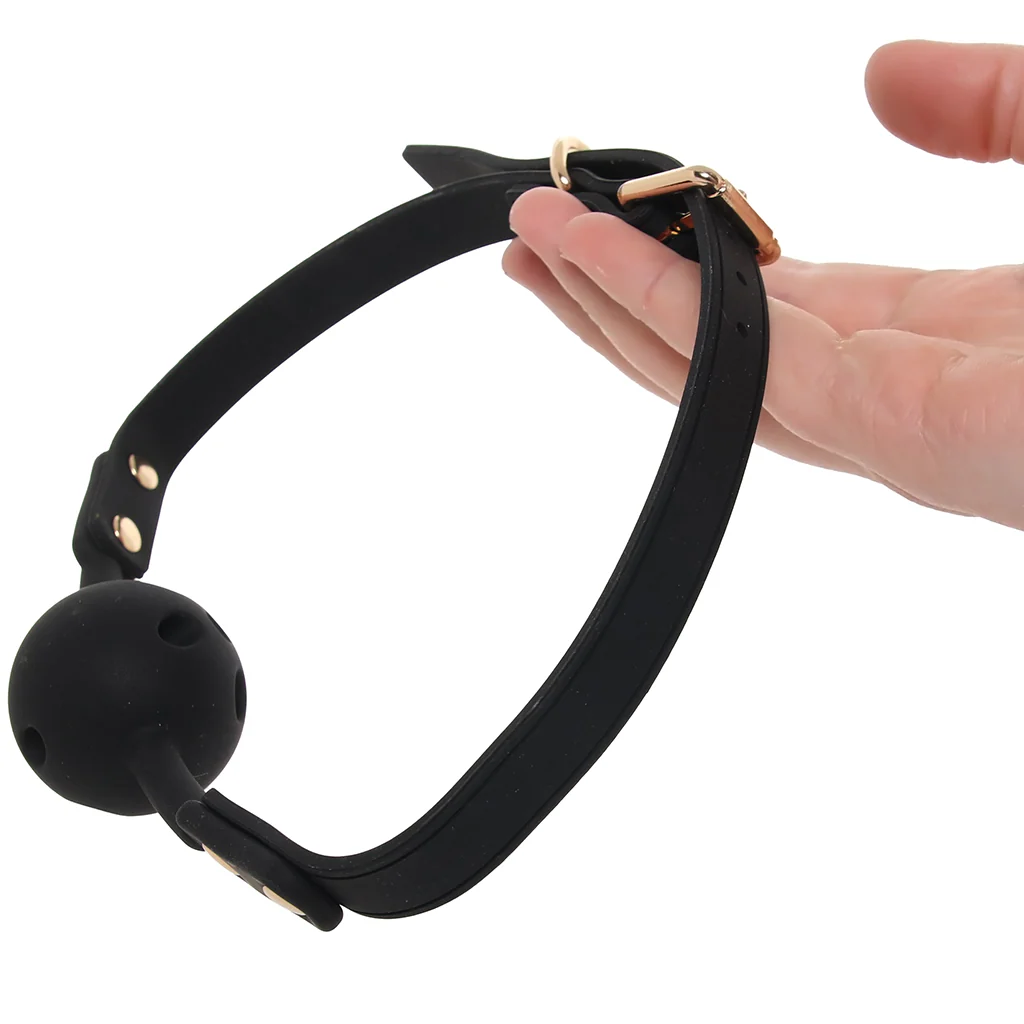 Temptasia Ardor Silicone Ball Gag in Black - Image 4
