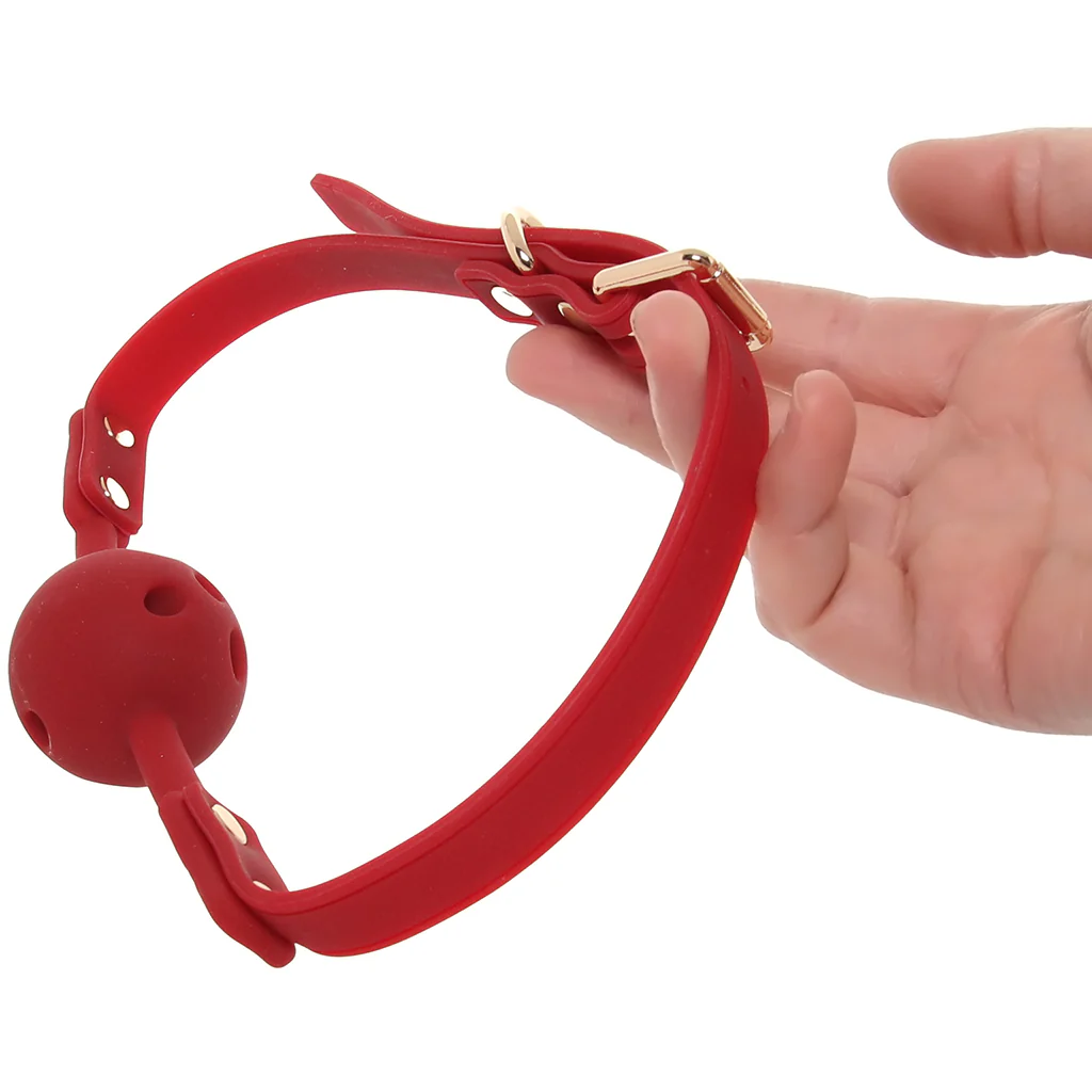 Temptasia Ardor Silicone Ball Gag in Red - Image 4