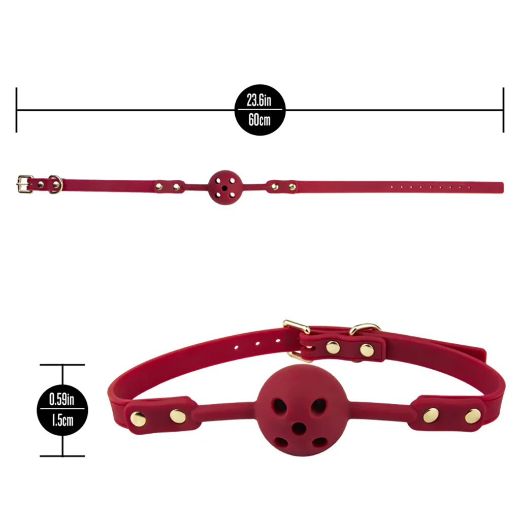 Temptasia Ardor Silicone Ball Gag in Red - Image 6