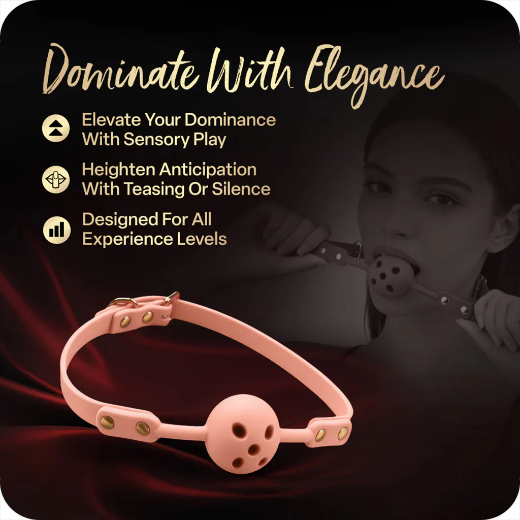 Temptasia Ardor Silicone Ball Gag in Pink - Image 8