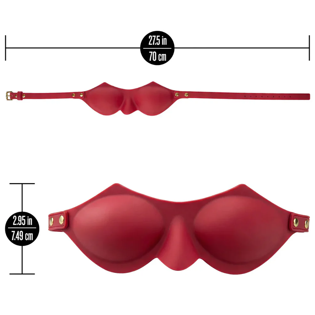 Temptasia Ardor Silicone Blindfold in Red - Image 6