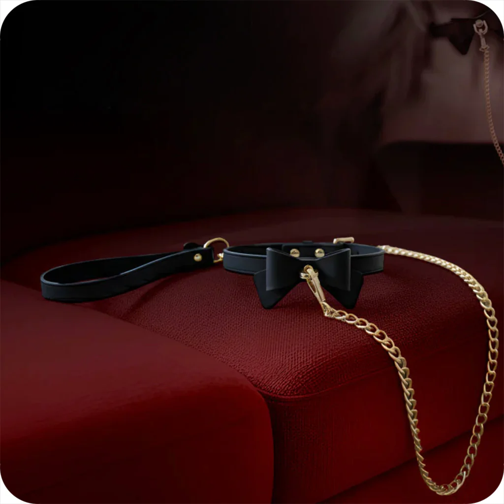 Temptasia Ardor Silicone Bows Collar & Leash - Image 4