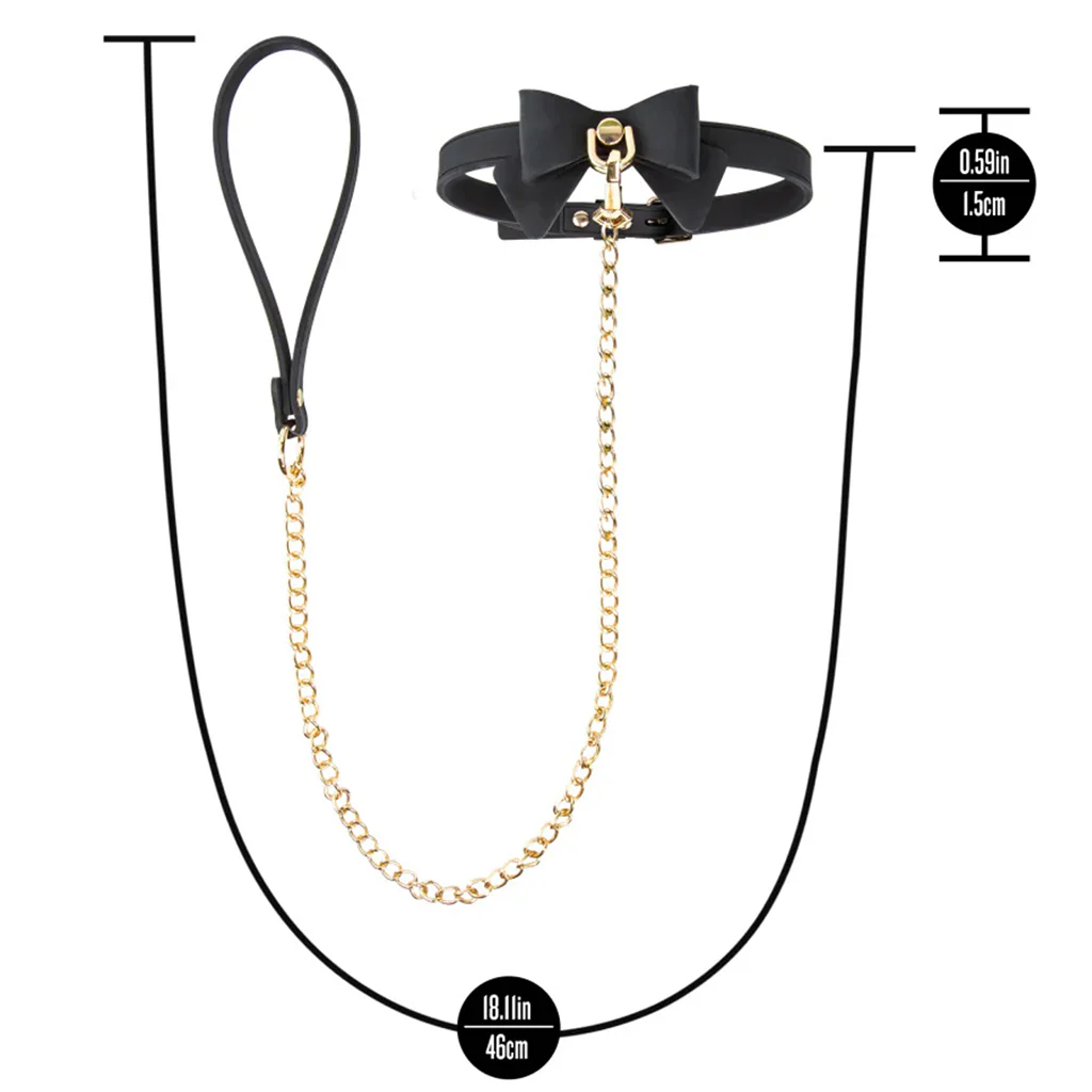 Temptasia Ardor Silicone Bows Collar & Leash - Image 8
