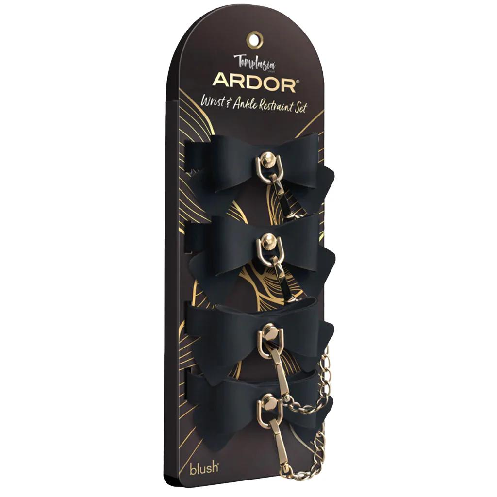 Temptasia Ardor Silicone Bows Wrist & Ankle Cuff Set - Image 9