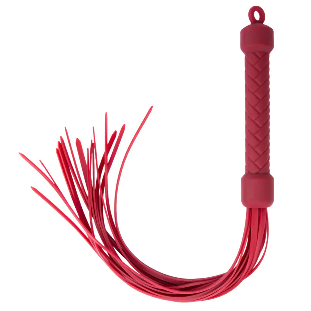 Temptasia Ardor Silicone Flogger in Red - Image 6