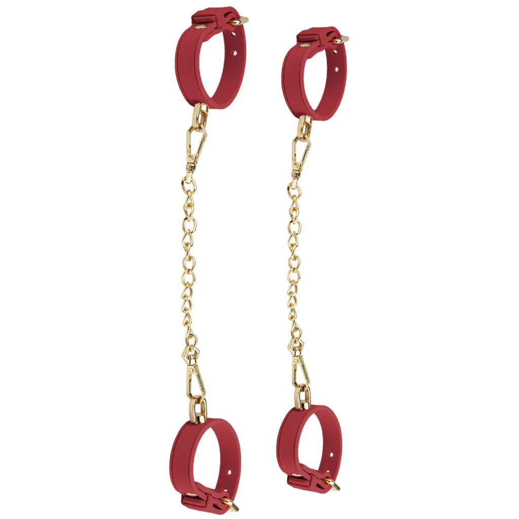 Temptasia Ardor Silicone Wrist & Ankle Restraint Set in Red - Image 7