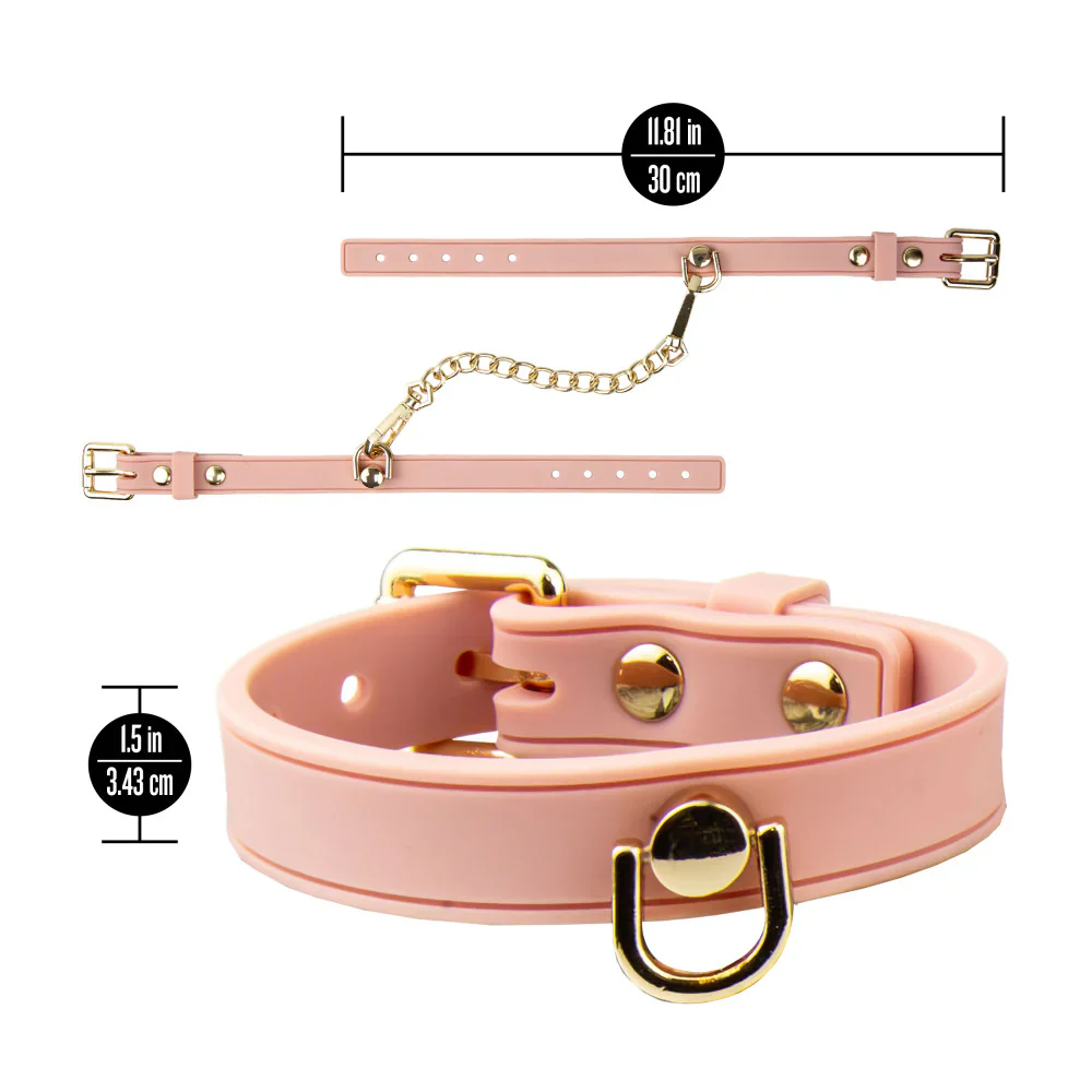 Temptasia Ardor Silicone Wrist & Ankle Restraint Set in Pin - Image 5
