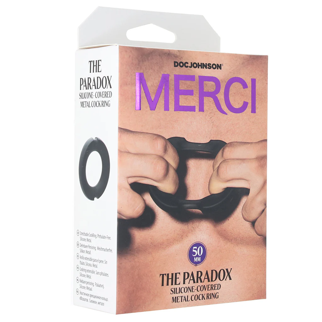 The Paradox 50mm Silicone and Metal Cock Ring - Image 6