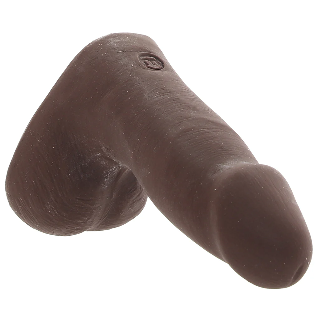 The Realistic 5 Inch Cock with Balls in Chocolate - Image 2