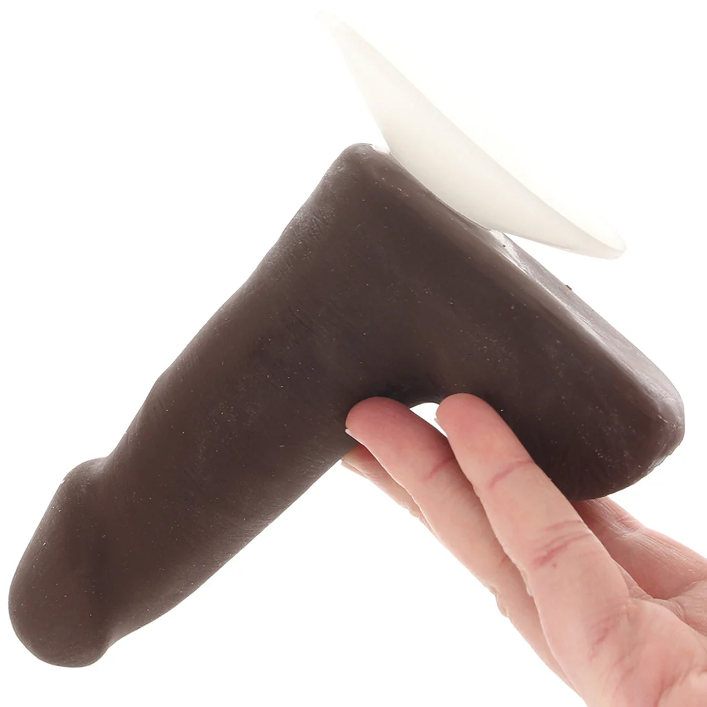 The Realistic 5 Inch Cock with Balls in Chocolate - Image 4