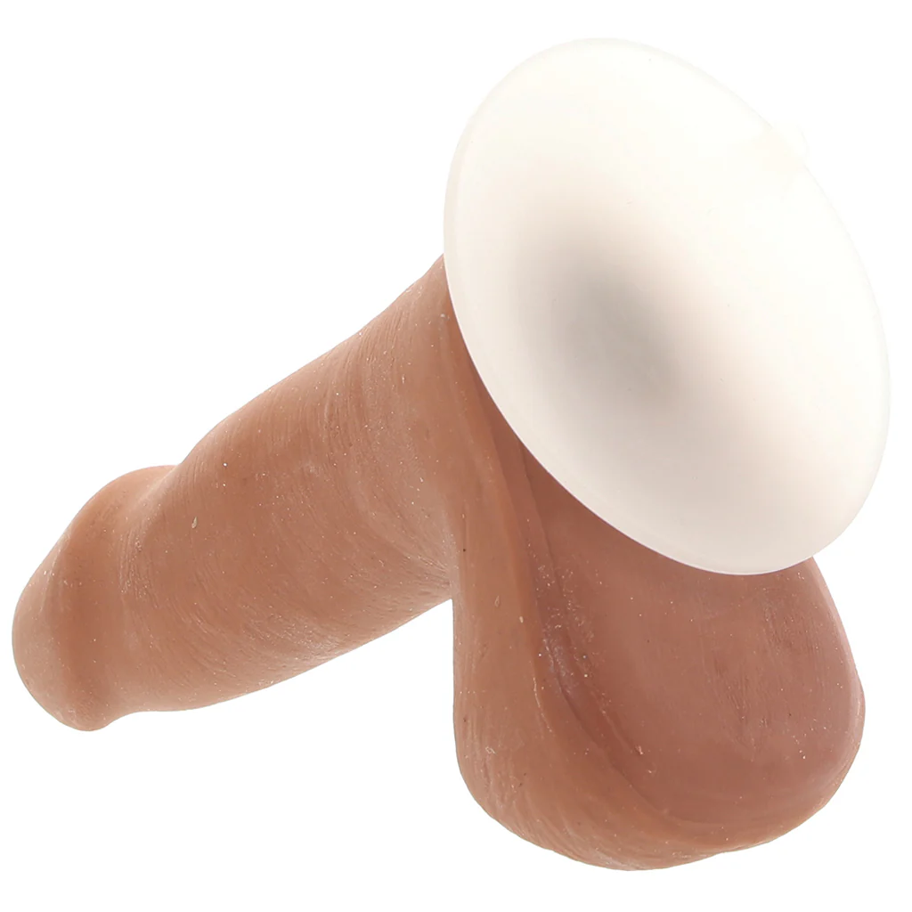 The Realistic 5 Inch Cock with Balls in Caramel - Image 5