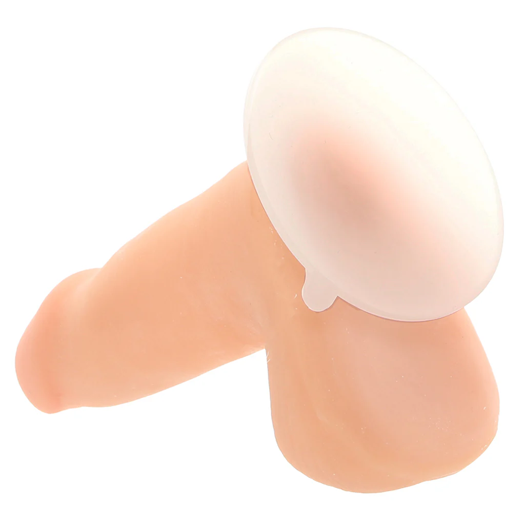 The Realistic 5 Inch Cock with Balls in Vanilla - Image 5