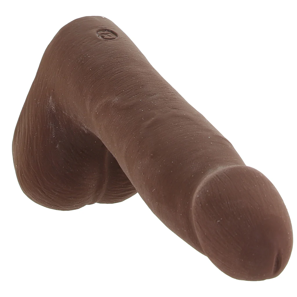 The Realistic 7 Inch Cock with Balls in Chocolate - Image 2