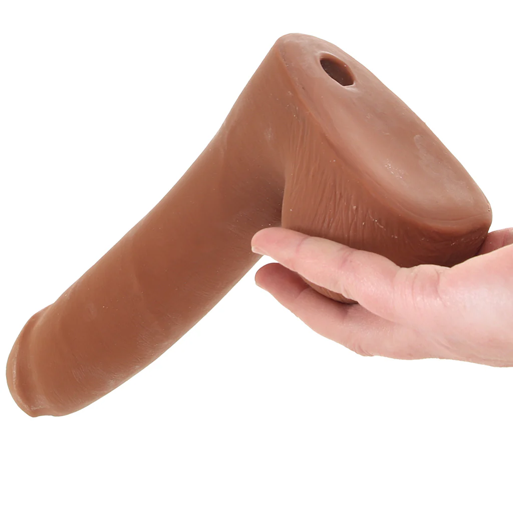 The Realistic 9 Inch Cock with Balls in Caramel - Image 4