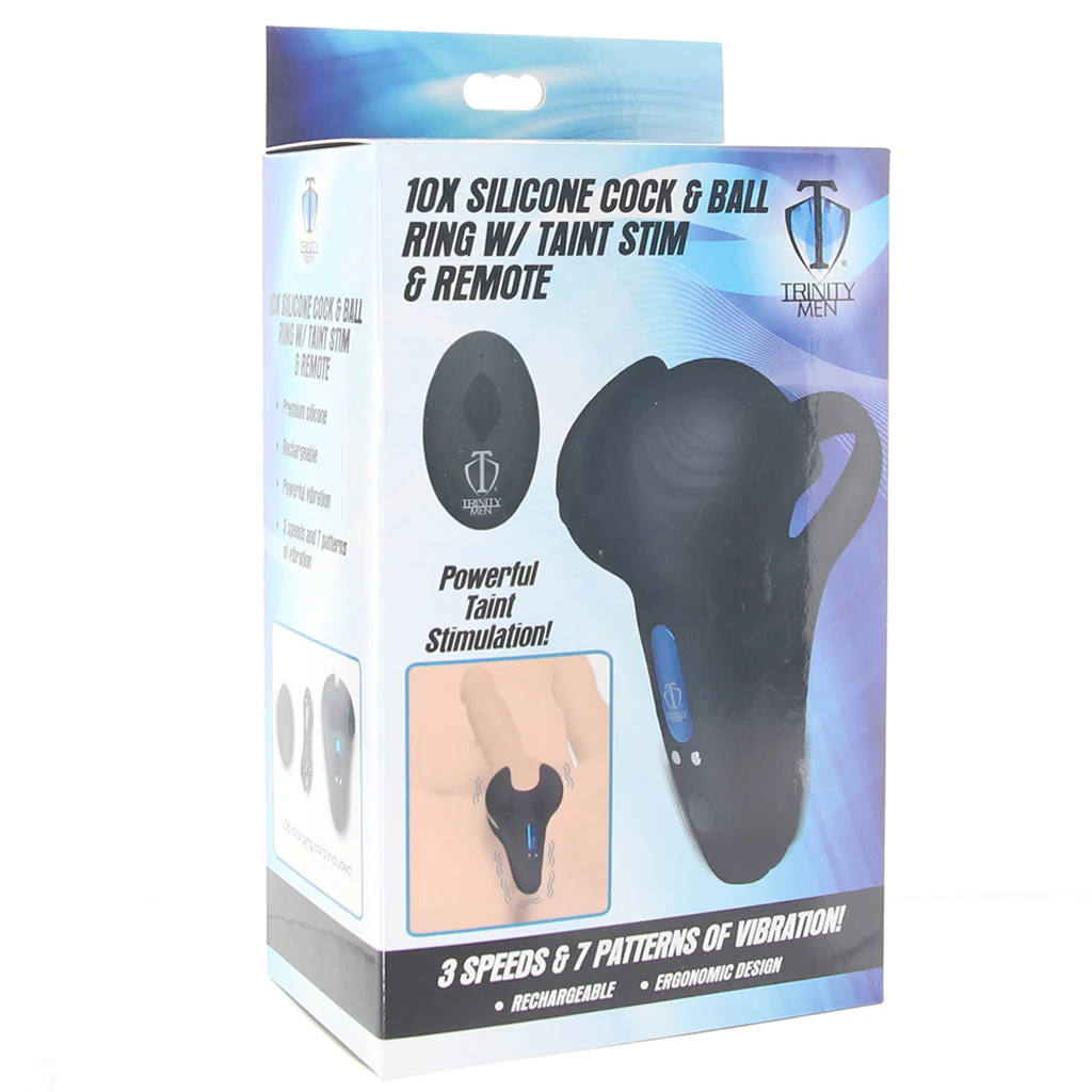 Trinity Men Cock & Ball Ring With Taint Stim - Image 6