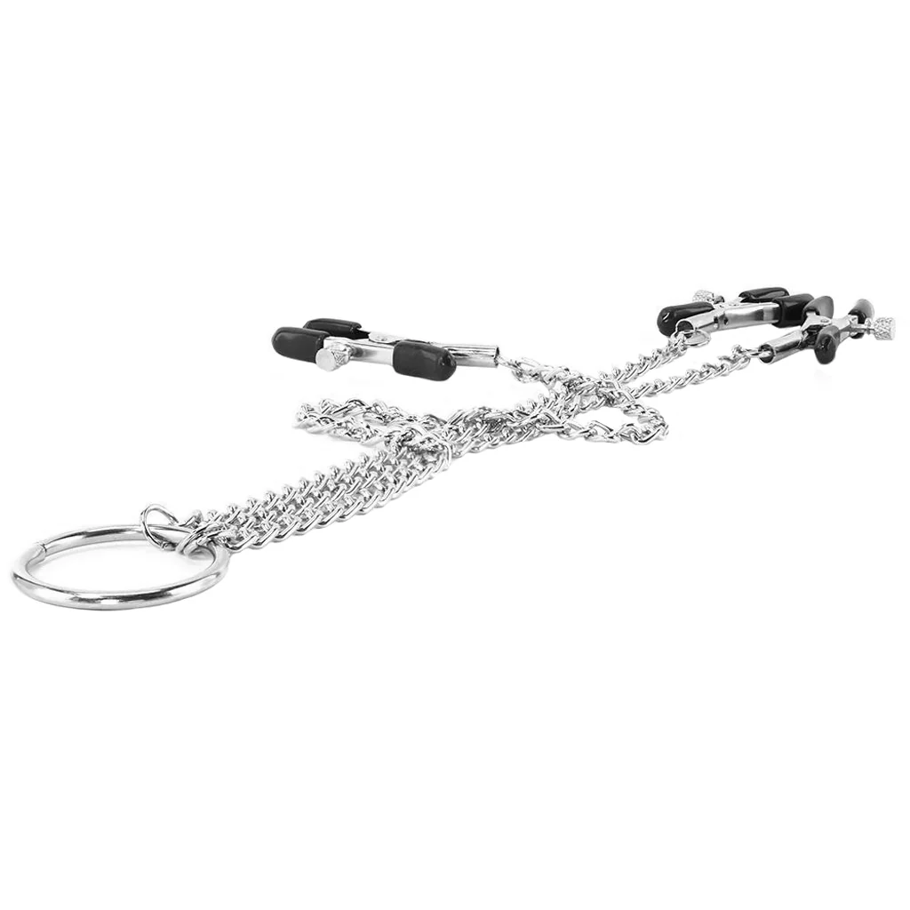 nipple play Triple Intimate Clamps in Silver - Image 5