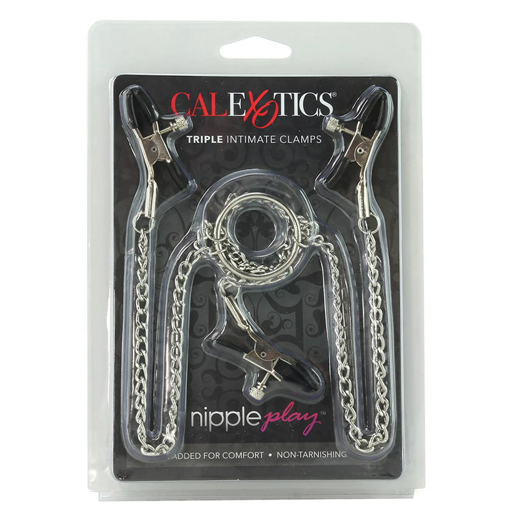 nipple play Triple Intimate Clamps in Silver - Image 6