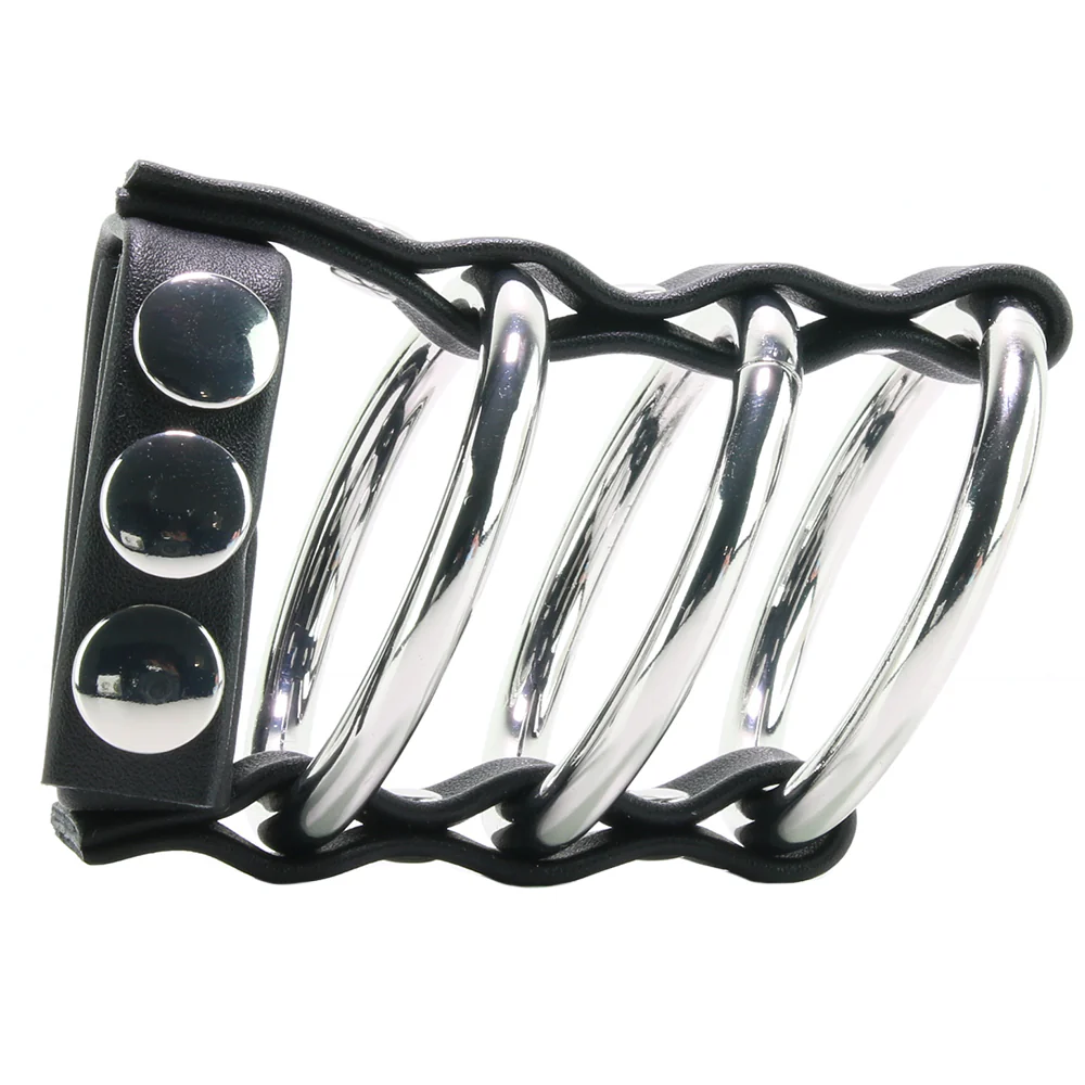 Blue Line Triple Metal C-Ring with Adjustable Ball Strap - Image 3
