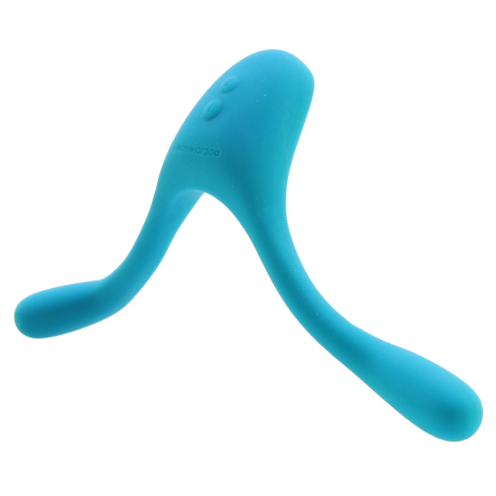 Tryst V2. Multi-Erogenous Silicone Vibe in Teal - Image 2