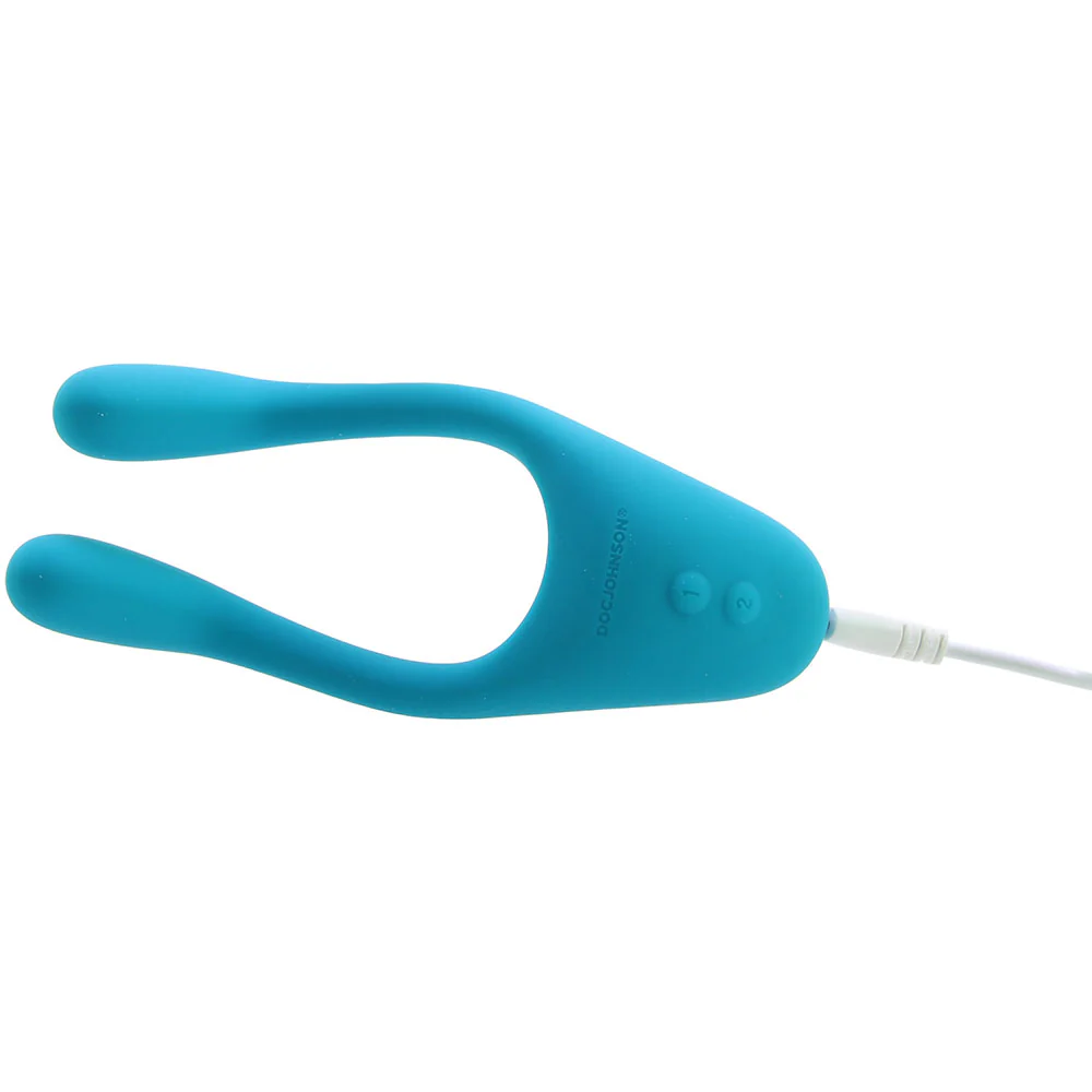 Tryst V2. Multi-Erogenous Silicone Vibe in Teal - Image 3