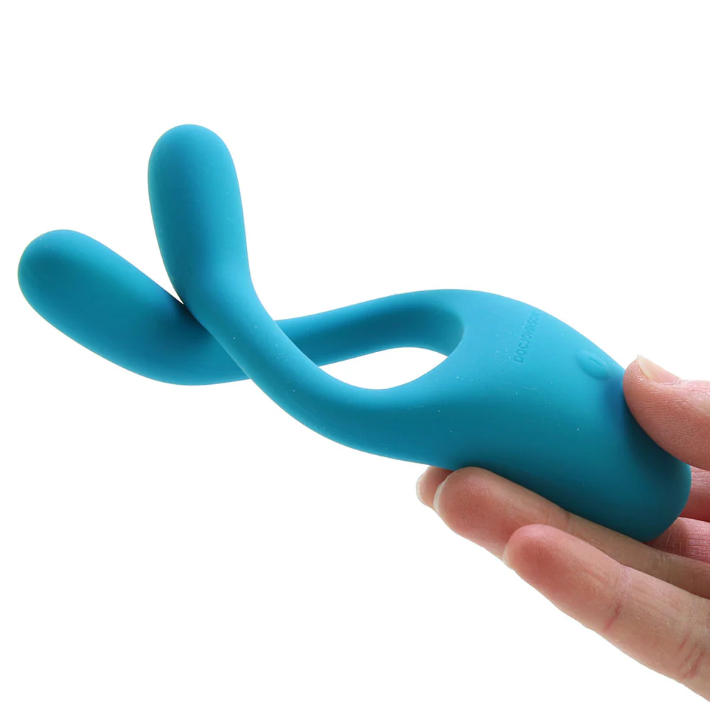Tryst V2. Multi-Erogenous Silicone Vibe in Teal - Image 4