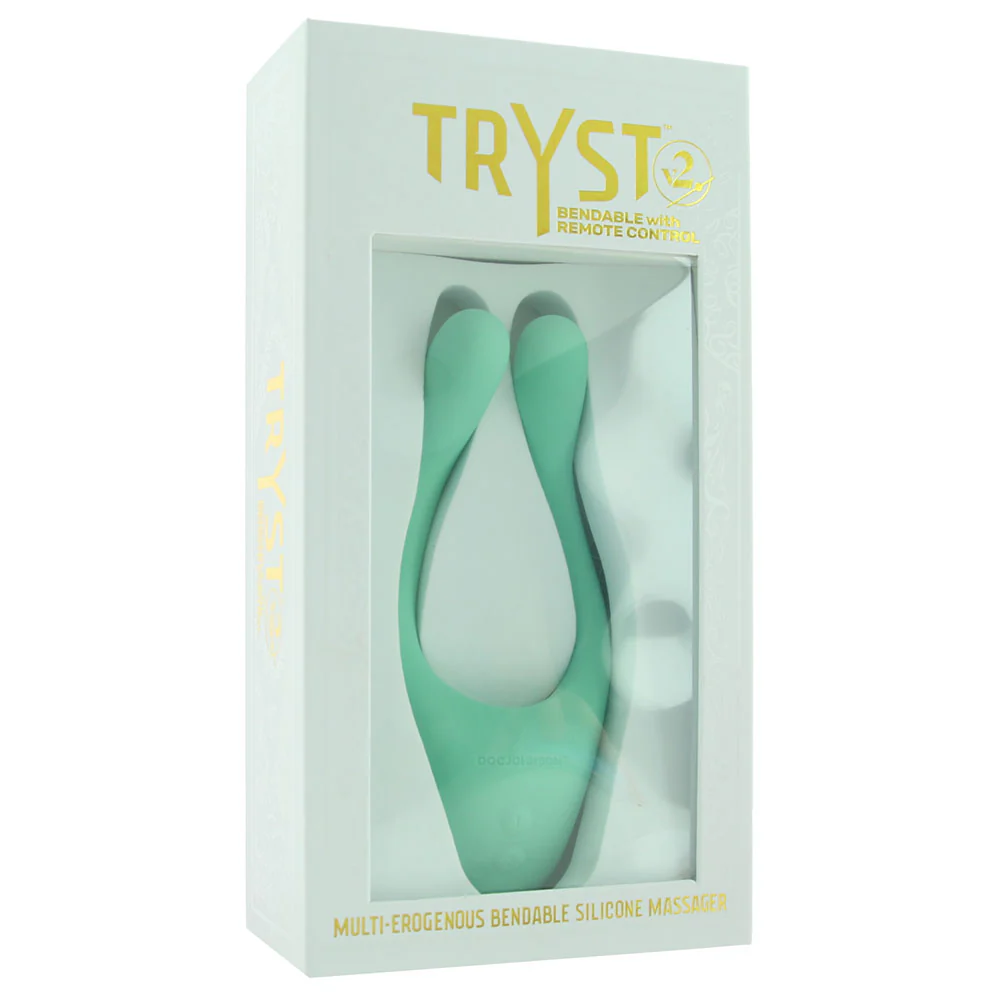 Tryst V2. Multi-Erogenous Silicone Vibe in Mint - Image 6