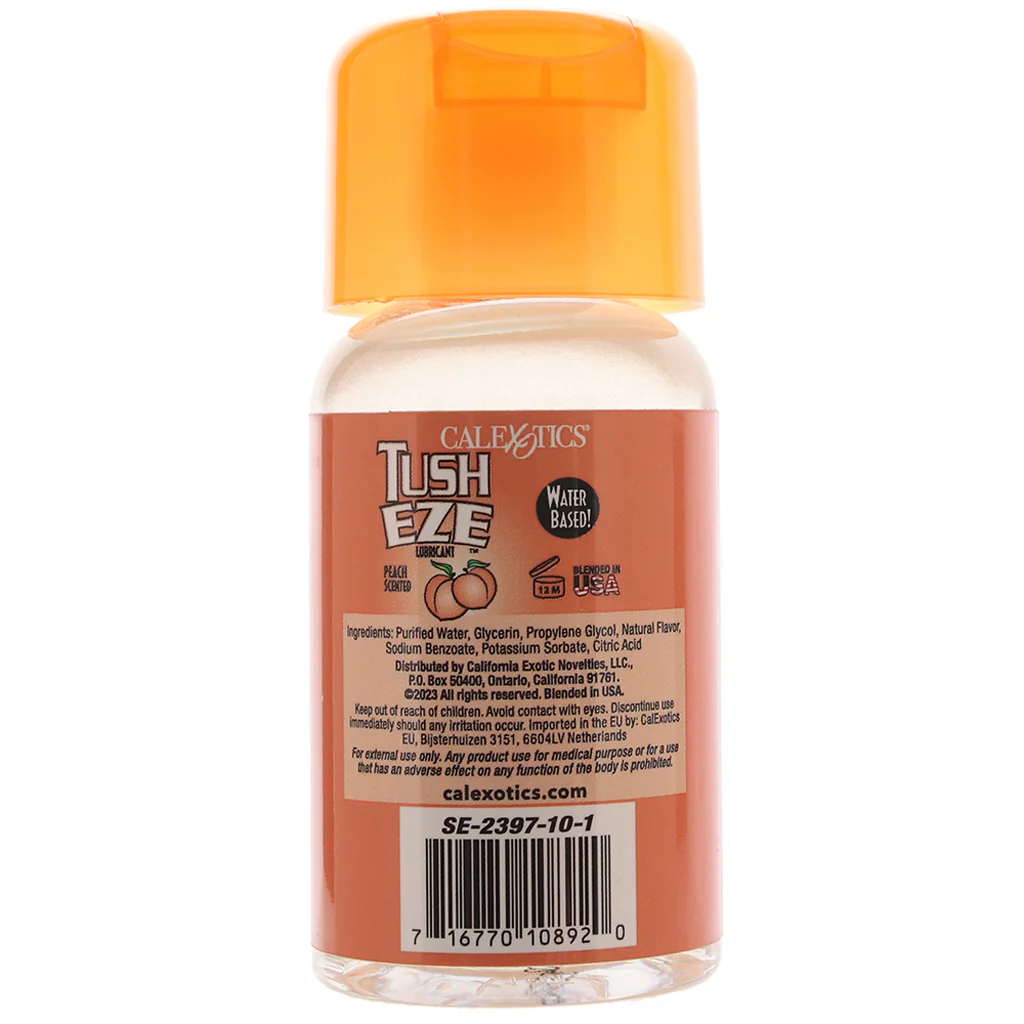 Tush Eze Water Based Lubricant 6oz/177ml in Peach - Image 3