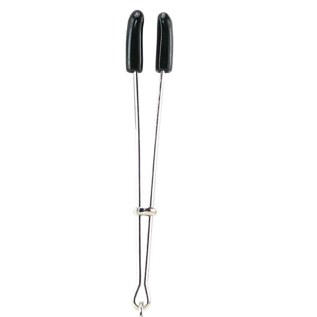 Tweezer Clit Clamp with Purple Beads - Image 5